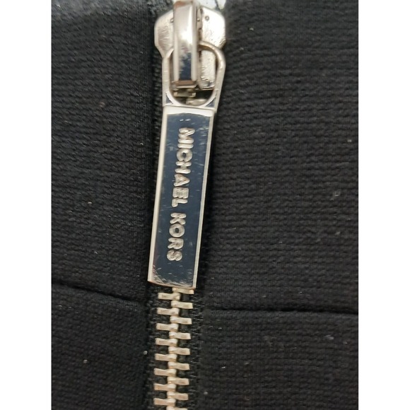 Michael Kors Womens Y2K Black Vegan Leather Skirt Business‎ Party Size 12 #355C - Picture 4 of 14